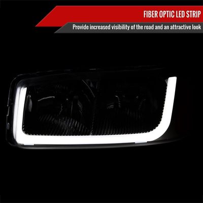 1999-2006 GMC Sierra/ 00-2006 Yukon/Yukon XL LED Tube Factory Headlights Smoke