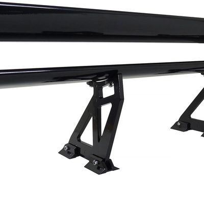 Universal Black CNC Aluminum 52" Double Deck Adjustable Trunk Spoiler Wing