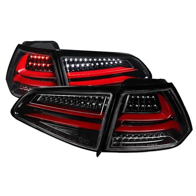 2015-2017 VW GTI/Golf LED Tail Lights Jet Black Housing/Clear Lens