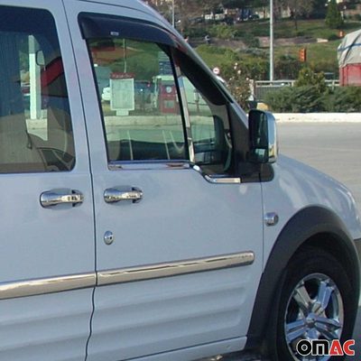 2010-2013 Ford Transit Connect Window Molding Trim Streamer Stainless Steel Silver 2Pcs