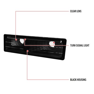1994-1998 Chevy C/K 1500 2500/Tahoe Dual Halo Headlights & Corner Signal