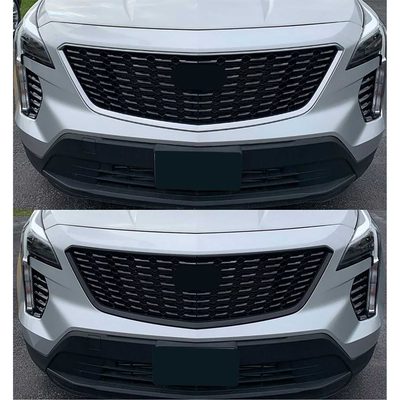 2019-2023 Cadillac XT4 Grille Overlay Gloss Black 1Pcs ABS Plastic