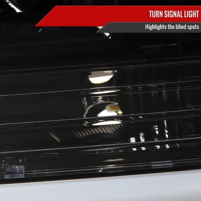 2007-2013 GMC Sierra 1500 2500HD 3500HD LED C-Bar Headlights Jet Black