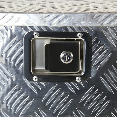 Universal 15~29" Silver Heavy Duty Truck Trailer Tongue Tool Box w/ Lock & Keys