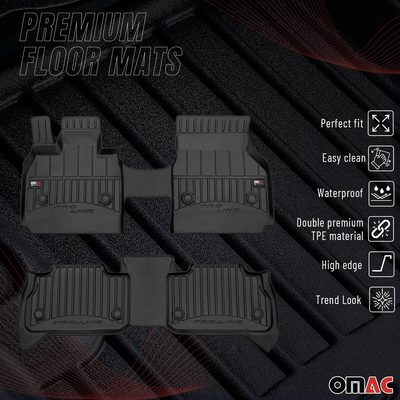 2022-2026 BMW iX Premium Floor Mats Liners Full Set All Weather Heavy Duty