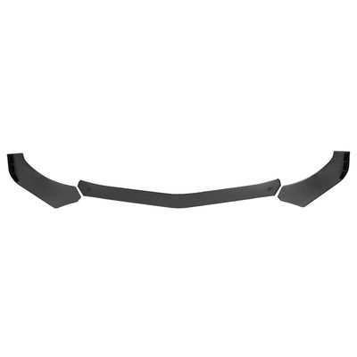 Universal Matte Black Polypropylene 3Pcs Bumper Lip Body Kit Splitter Spoiler