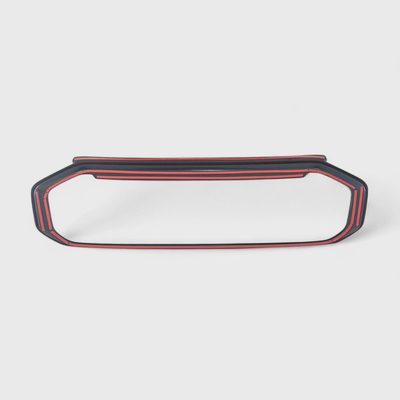 2019-2023 Ford Ranger Grille Overlay Gloss Black 1Pcs ABS Plastic