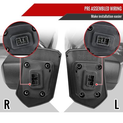 2019-2023 Chevy Silverado 1500 Heated Chrome Towing Mirrors & Turn Signal