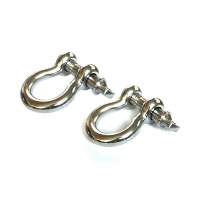 Shackles 7/8" 6000 libras (Par) Acero Inoxidable Rugged Ridge Aplicación Universal