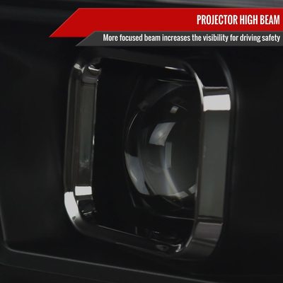 2009-2018 Dodge RAM 1500 / RAM 2500 3500 Headlights Matte Black/Smoked