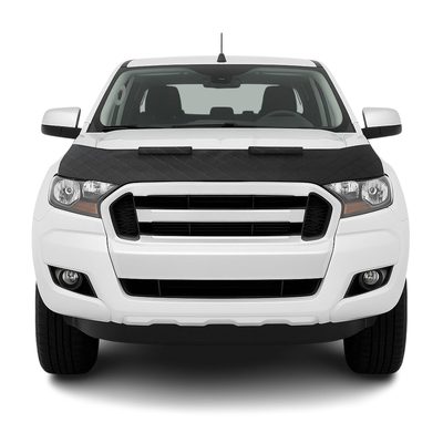 2019-2023 Ford Ranger Car Bonnet Mask Hood Bra Diamond Half Black