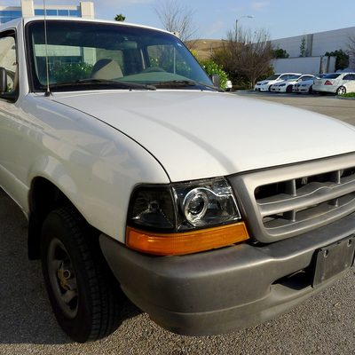 1998-2000 Ford Ranger Halo Projector Headlights Chrome Housing/Smoke Lens