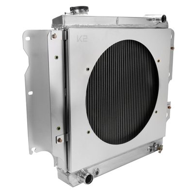1987-2006 Jeep Wrangler TJ YJ 2.4L/4.2L 3-Row Radiator & Shroud Fan