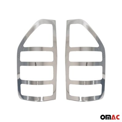 2003-2006 Dodge Sprinter Trunk Tail Light Trim Frame Stainless Steel Silver 2 Pcs