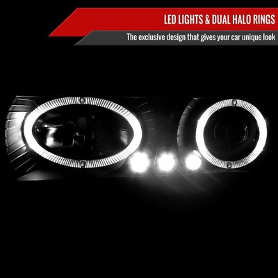 1988-1999 Chevy C/K C10/Blazer/Tahoe/Sierra/Silverado Dual Halo Headlights