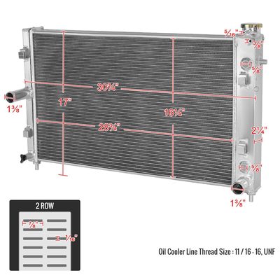 2005-2006 Pontiac GTO 6.0L V8 2-Row Aluminum Performance Radiator