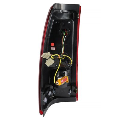 1999-2002 Chevy Silverado/ 1999-2006 GMC Sierra LED Tail Lights Chrome/Red Clear