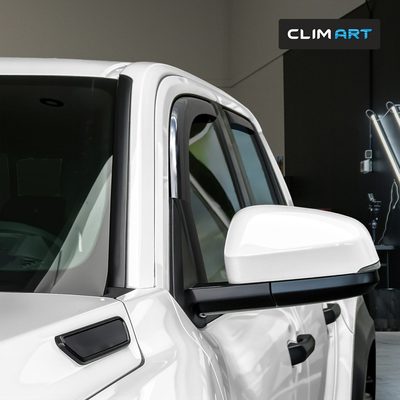 Clim Art Wind Deflectors for Toyota Tacoma Double Cab 2024-2026 Smoke Dark 4Pcs