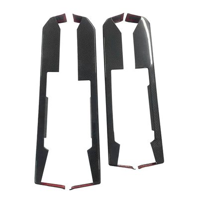 Cybertruck Lower Door Panel Armrest Overlays | Real Molded Carbon Fiber (4-Piece Set)