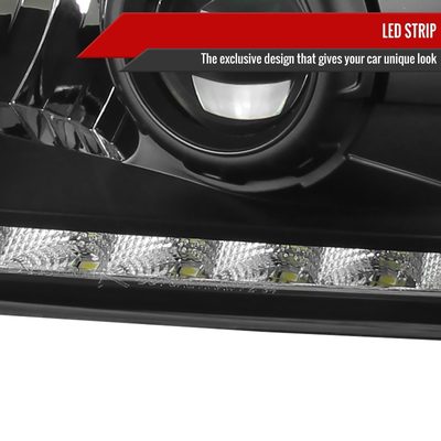 1994-2001 Dodge RAM 1500/ 94-2002 RAM 2500 3500 Projector Headlights Matte Black