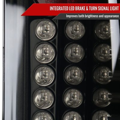 1997-2007 Ford F-150/F-250/350/450/550 LED Tail Lights Glossy Black/Smoke