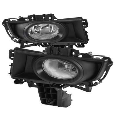 2007-2009 Mazda 3 Sedan H11 Fog Lights Kit Chrome Housing/Clear Lens