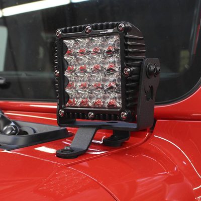 Montaje delantero para parabrisas individual de 6*6" Wrangler JL / Gladiator 18-25 (Par)