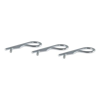 Hitch Clips (Fits 1/2" or 5/8" Pin, Zinc, 3-Pack)