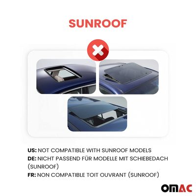 2014-2019 Kia Soul Roof Rack Cross Bars Silver