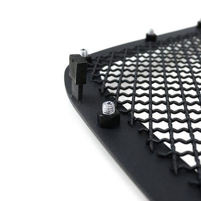 2005-2007 Chevy Silverado Rivet Style Black Stainless Steel Mesh Grille Insert
