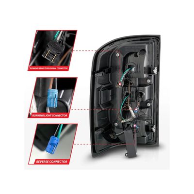 Anzo Black LED Tail Lights 311464