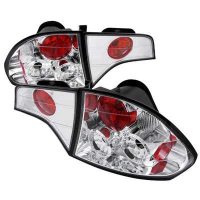 2006-2011 Honda Civic Sedan Tail Lights Chrome Housing/Clear Lens