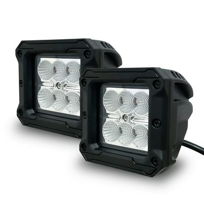 Luces Led CUBEIT de 3" RT Amber Series c / Inserto de plastico (1 Par)