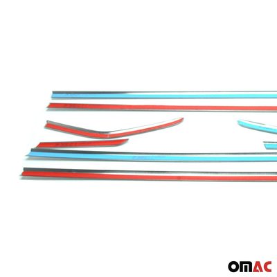 2012-2018 Ford Focus Hatchback 3.gen Window Molding Trim Streamer Stainless Steel Silver Chrome 8Pcs