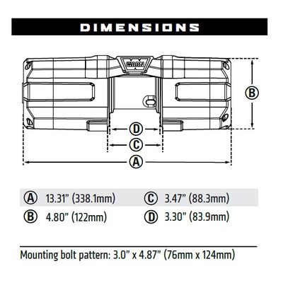 Winch Warn Axon 35 Powersport (Cuerda de Acero)