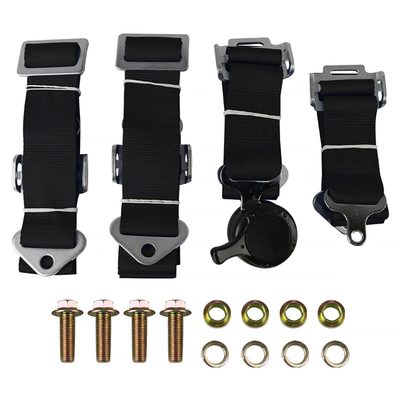 Universal Black 4 Point Quick Release Camlock Racing Seat Belt Safety Harness