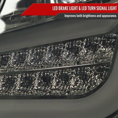 2011-2013 Scion tC LED Tail Lights Chrome Housing/Smoke Lens