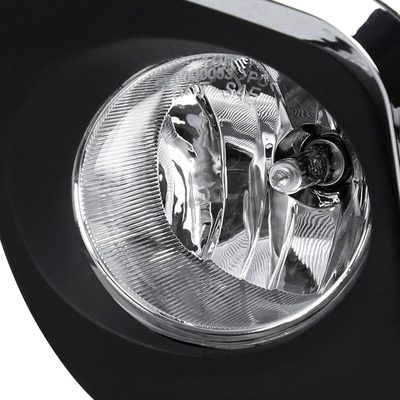 2014-2016 Toyota Corolla H16 Silver Bezel Fog Lights Kit Chrome/Clear Lens