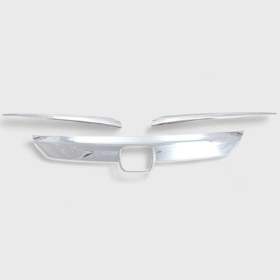 2018-2020 Honda Accord Grille Overlay Chrome 3Pcs ABS Plastic