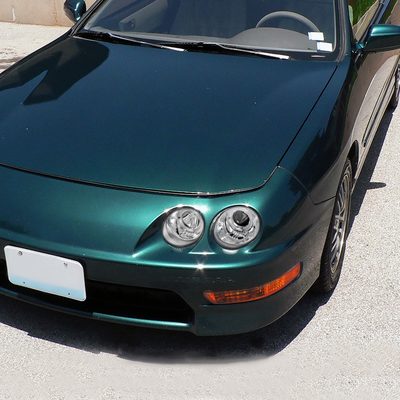 1998-2001 Acura Integra Bumper Lights Chrome Housing/Amber Lens