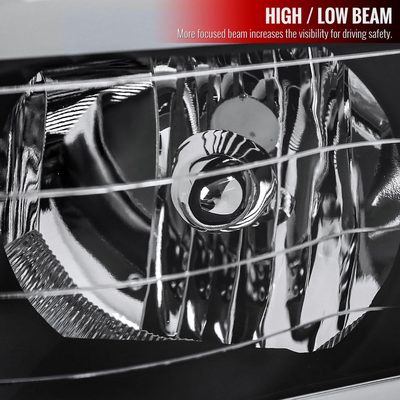 2002-2005 Dodge RAM 1500 / 2500/3500 LED Tube Factory Headlights