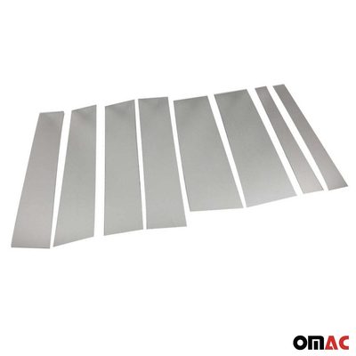 2015-2022 RAM ProMaster City Window B Pillar Posts Door Trim Stainless Steel Silver 8x