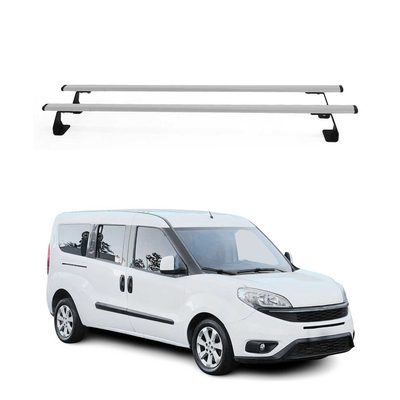 2015-2022 RAM ProMaster City Roof Rack Cross Bars Steel Silver 2Pcs
