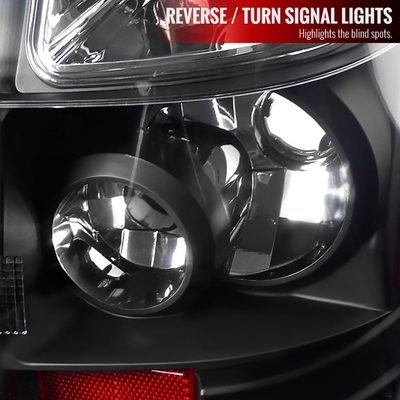 2005-2008 Dodge Magnum Tail Lights Matte Black Housing/Clear Lens