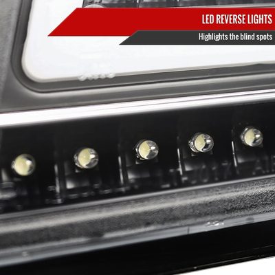 2006-2011 Mercedes Benz W164 ML Class LED Tail Lights Matte Black/Clear Lens