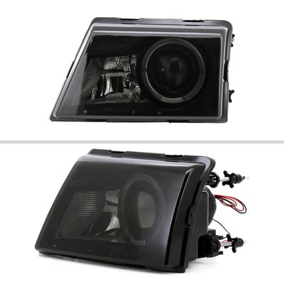 1998-2000 Ford Ranger Halo Projector Headlights Black Housing/Smoke Lens