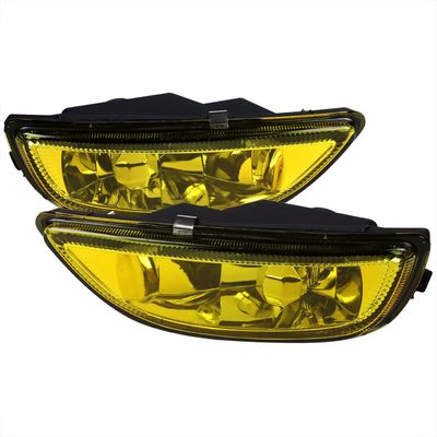 2001-2002 Toyota Corolla H3 Fog Lights Chrome Housing/Yellow Lens