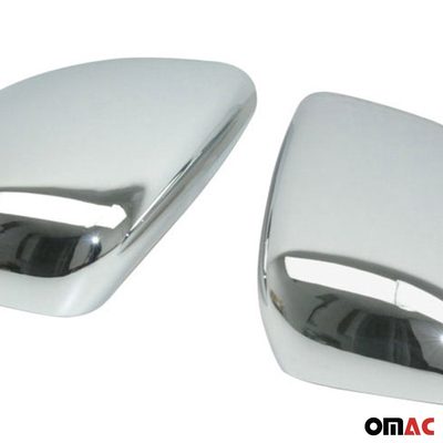 2014-2019 Ford Transit Connect Pre-FL Side Mirror Cover Caps Chrome Silver 2 Pcs