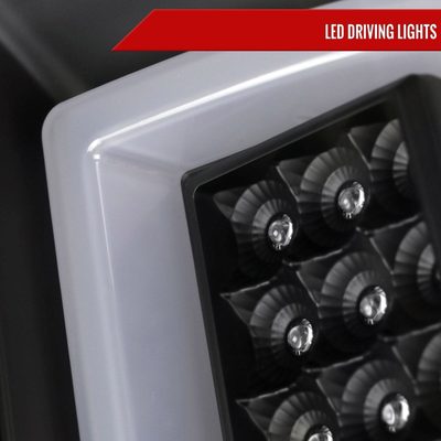 2014-2017 Chevy Silverado/ GMC Sierra 3500HD V2 LED Tail Lights Chrome/Clear
