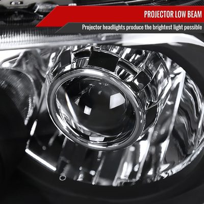 2007-2014 Toyota Tundra/Sequoia Retro Projector Headlights Matt Black/Clear